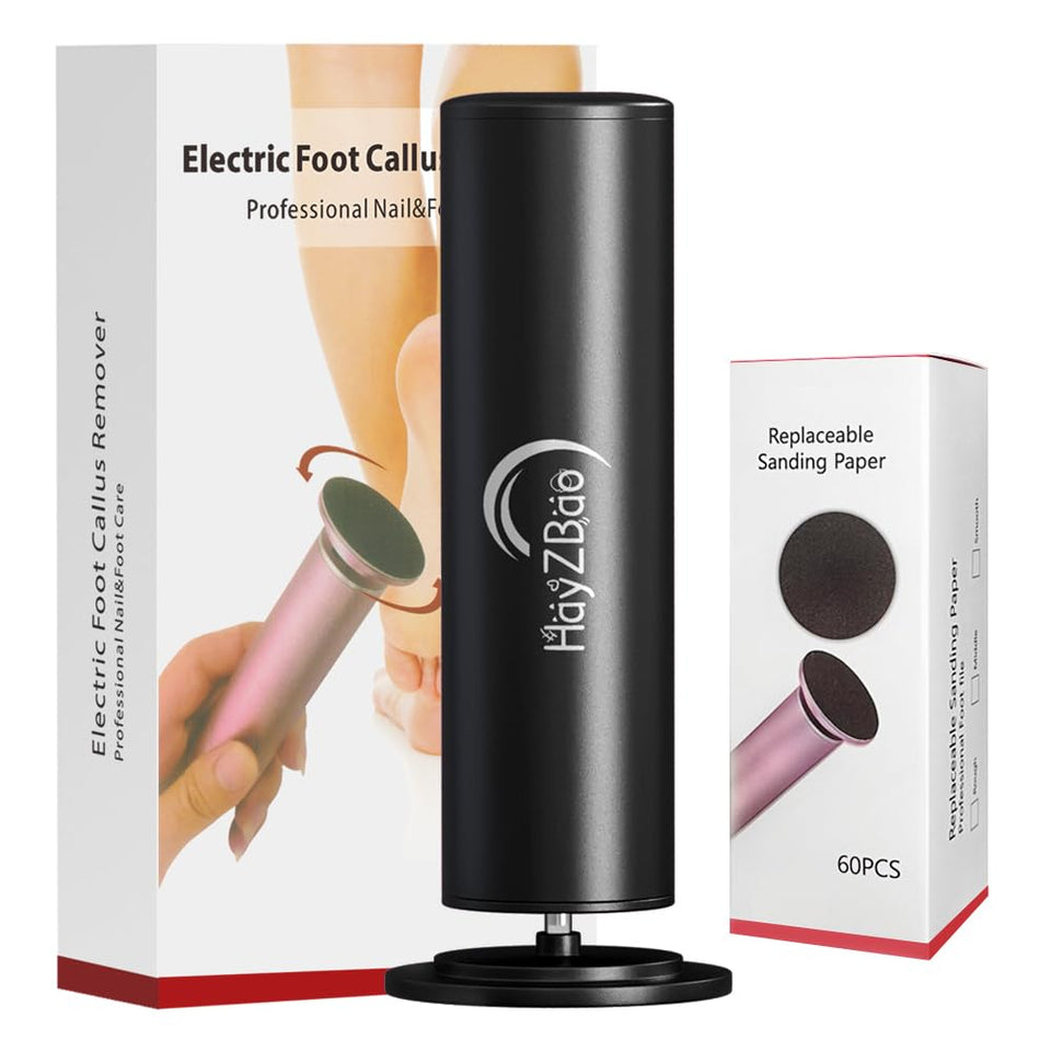 HayZBao electric callus remover front view for home pedicures