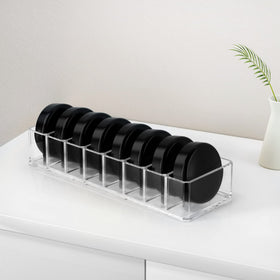 HBlife cosmetics display case remains clear on the vanity