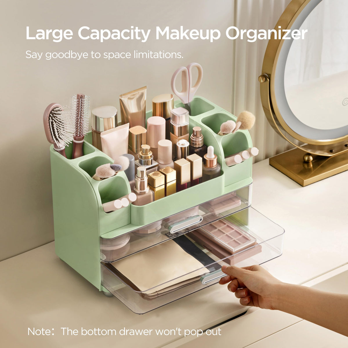 HBlife durable ABS plastic keeps cleaning simple.