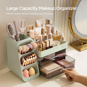 HBlife organizer left-side brush slots help quickly identify tools.