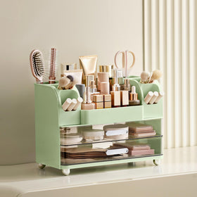 HBlife makeup organizer drawer space keeps palettes neatly stored.