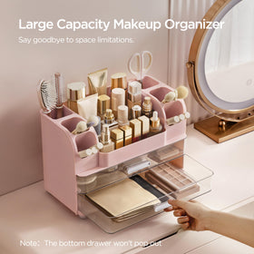 HBlife makeup organizer drawers store items neatly on vanity