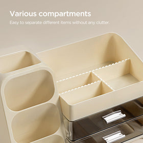 HBlife makeup organizer cleaning is simple with a quick wipe