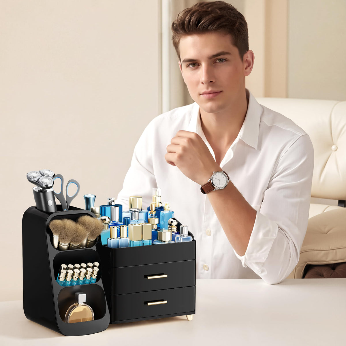 HBlife makeup organizer makes a thoughtful gift for organized beauty lovers
