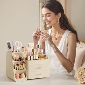 HBlife makeup organizer makes a thoughtful gift for beauty lovers.