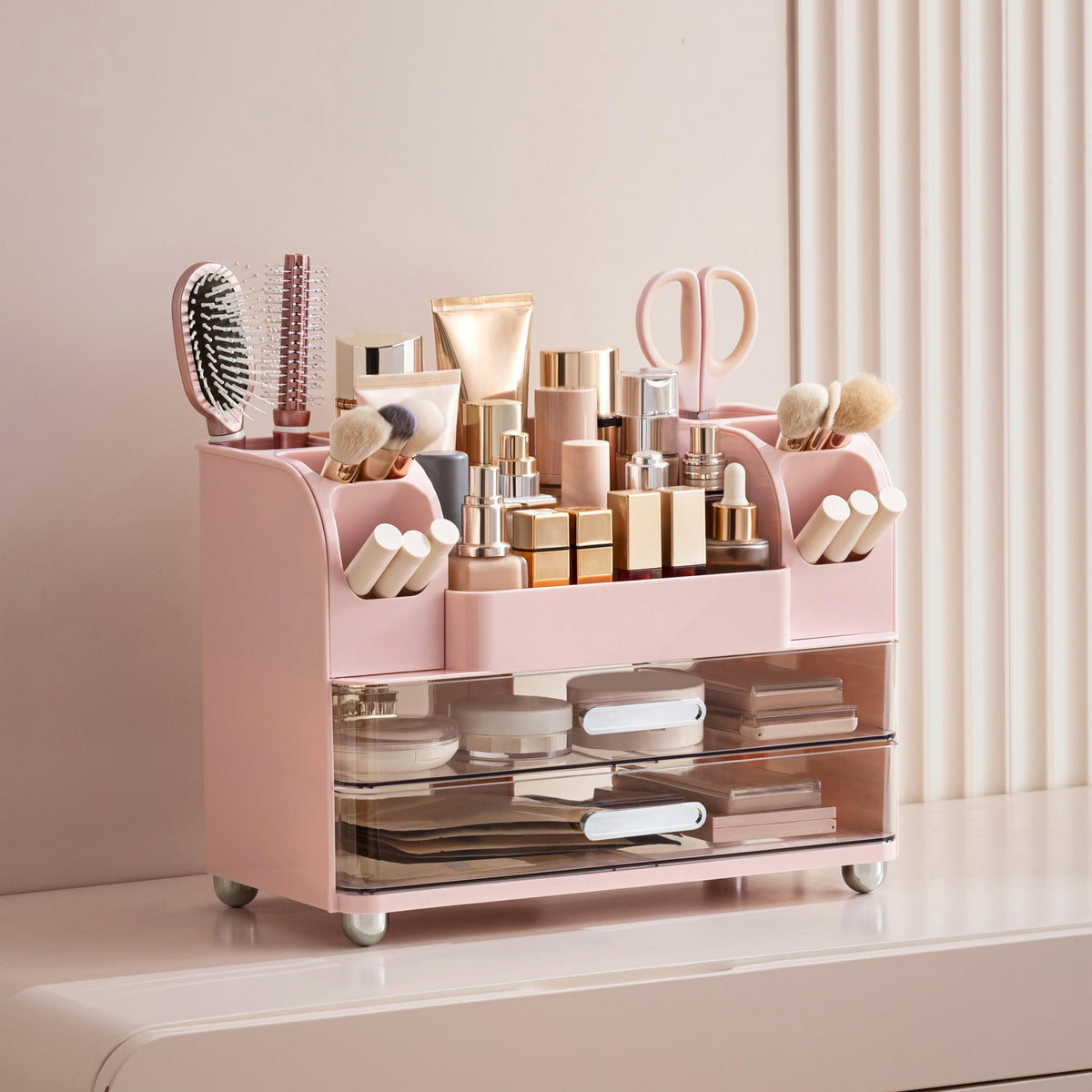 HBlife makeup organizer versatile storage for makeup skincare jewelry