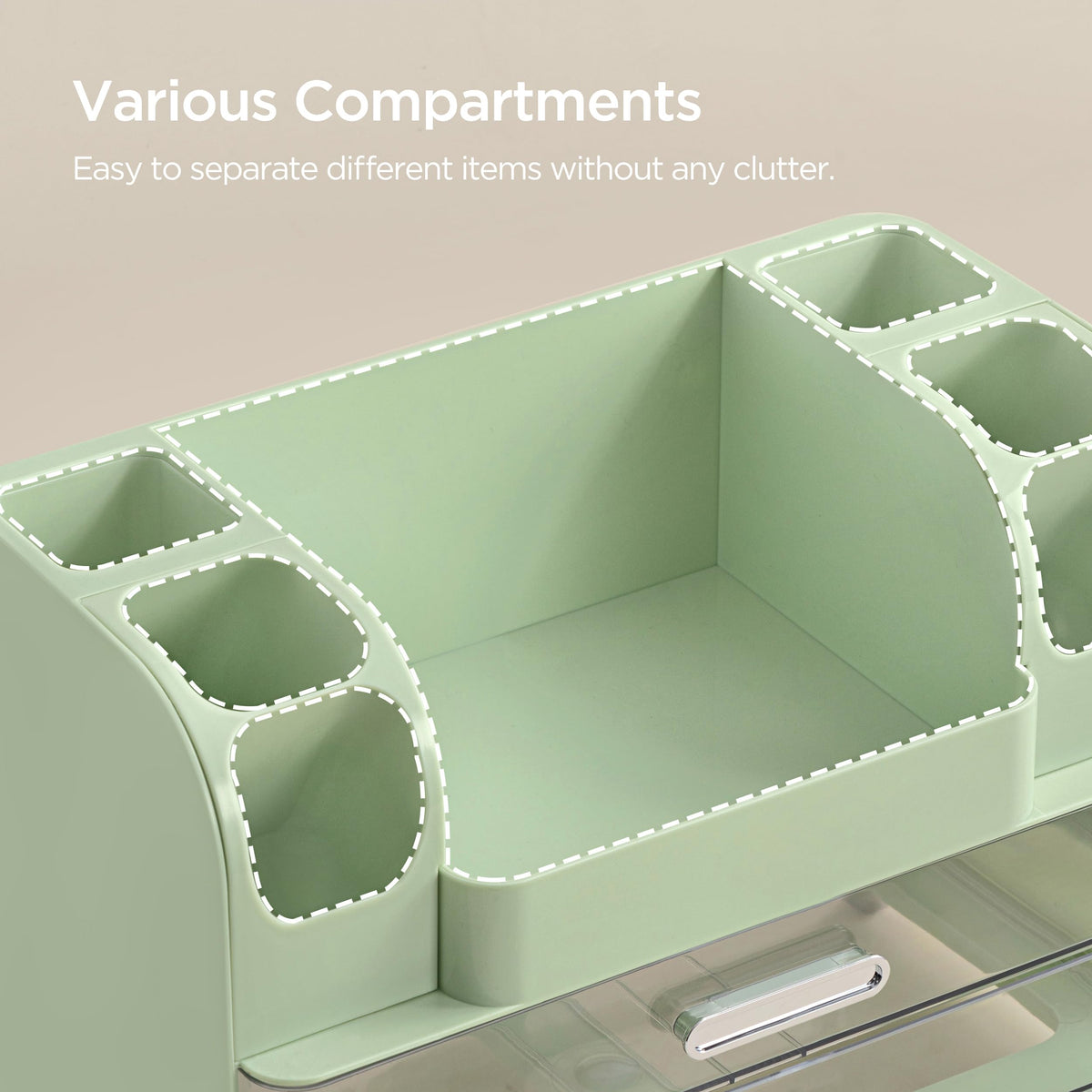 HBlife multi-purpose design fits vanity, bathroom, desk.