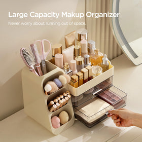 HBlife makeup organizer on vanity shows tidy surface and inspired routine