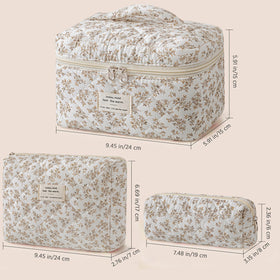 HBselect compact medium-size makeup bag fits in purses