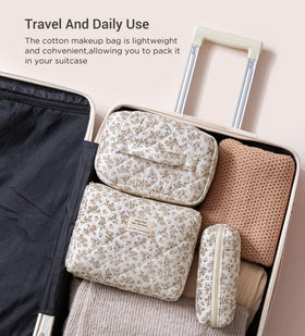 HBselect makeup bag organizer for cosmetics, skincare, and stationery