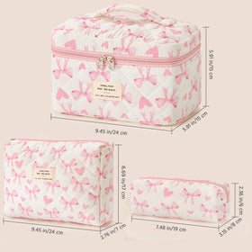 HBselect makeup bag organizer with multiple pockets, keeps brushes and tools tidy.