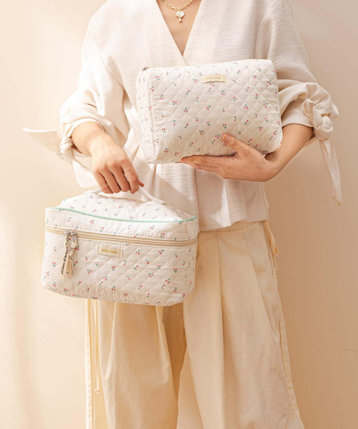HBselect multi-use makeup bag for cosmetics, toiletries, and pencils
