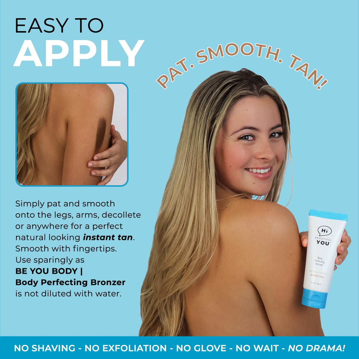 HBY BE YOU BODY BRONZER buildable glow for all skin tones