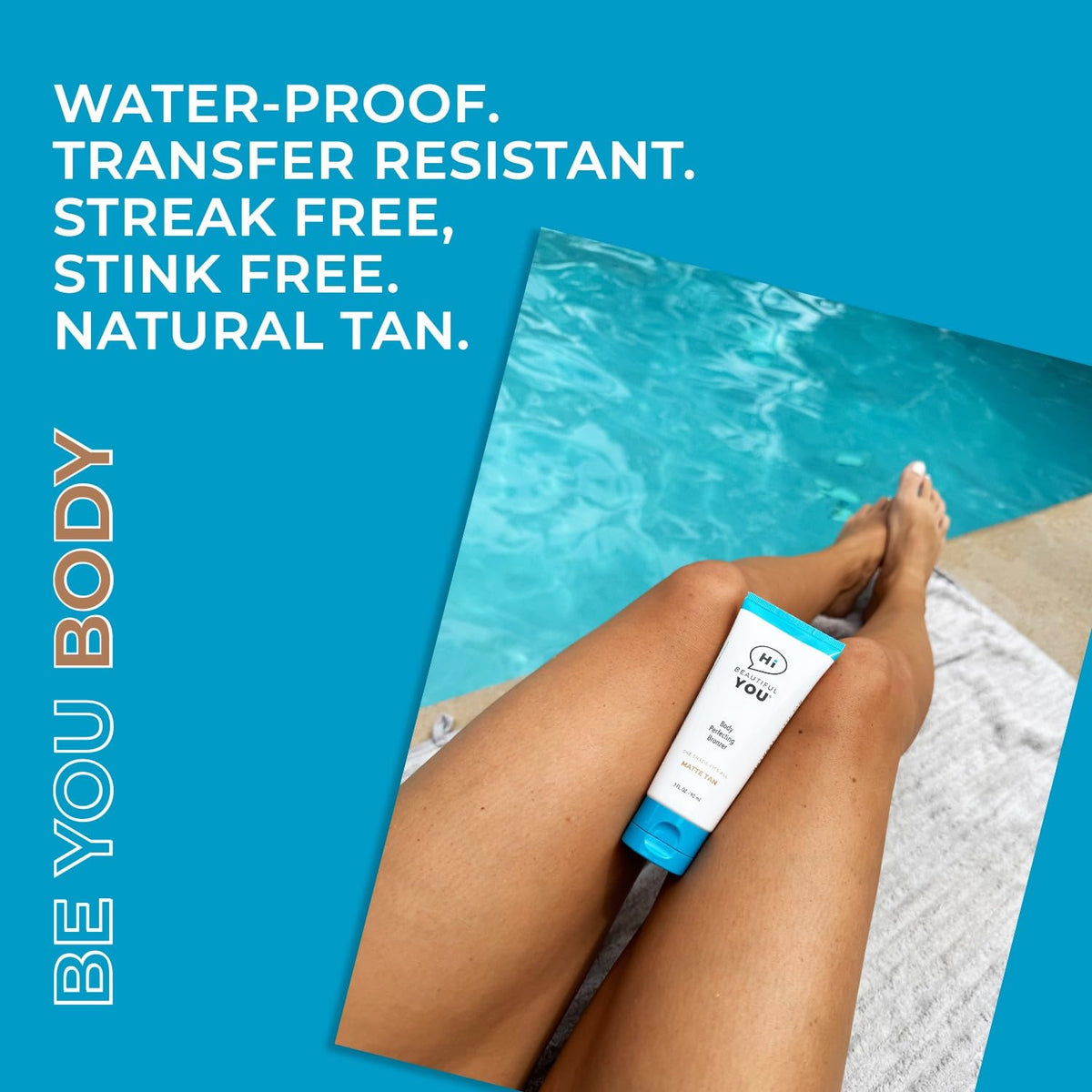 HBY BE YOU BODY BRONZER fast-drying, no-streak finish