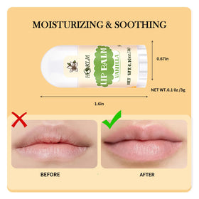 HCKLM mini lip balm lemon flavor brightens moisture balance.