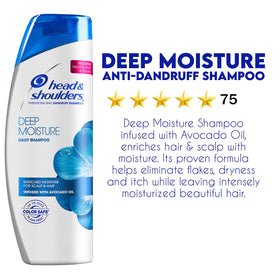 Head & Shoulders Deep Moisture supports healthy-looking hair with daily care.
