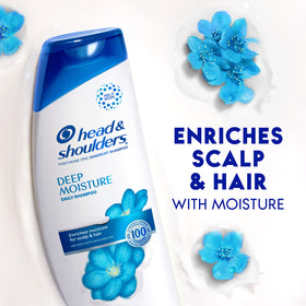 Head & Shoulders Deep Moisture formula delivers hydration for dry hair during wash.
