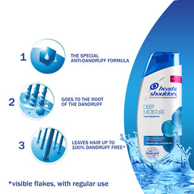Head & Shoulders Deep Moisture leaves hair looking silky after washing.