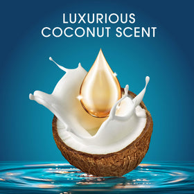 Head and Shoulders Royal Oils water-activated scrub foams in shower.