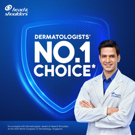 Front view of Head & Shoulders bottle ready for daily care routine