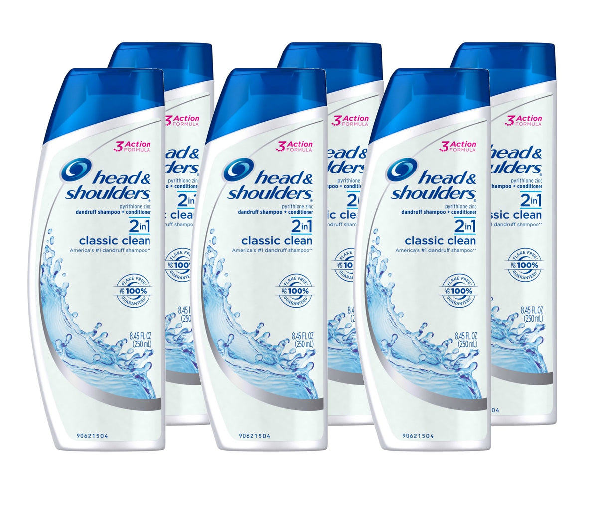 Head & Shoulders Classic Clean 2-in-1 bottle pack for daily anti-dandruff care
