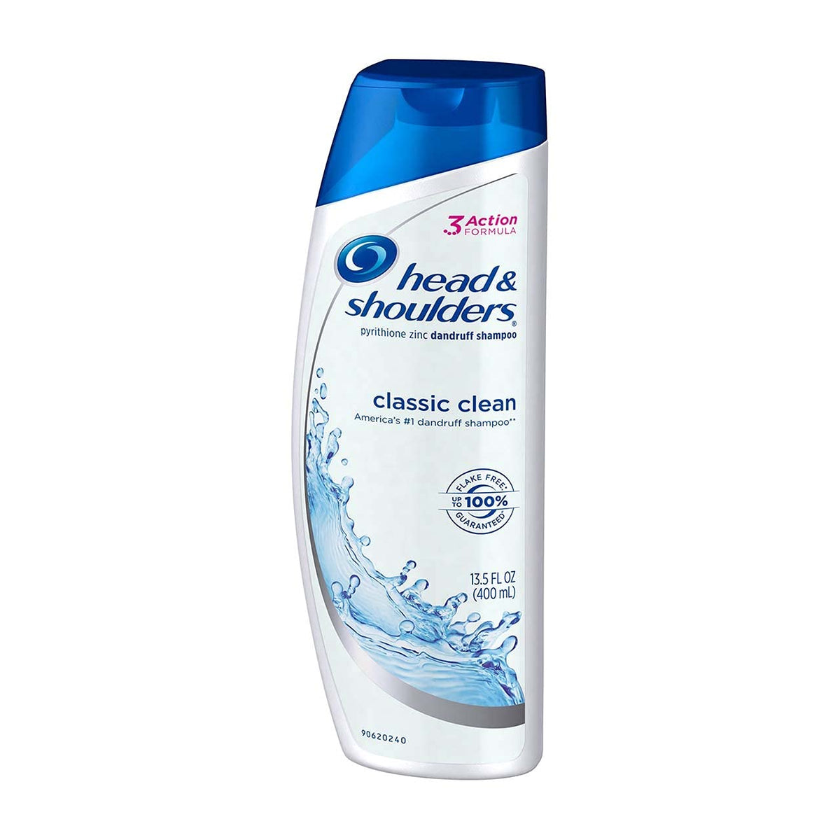 Head & Shoulders Classic Clean label closeup, offers anti-dandruff protection.