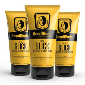 HeadBlade HeadSlick application glide on scalp for smooth shave