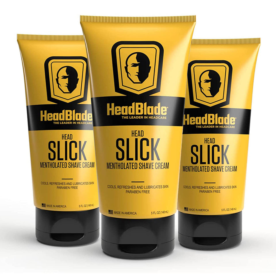 HeadBlade HeadSlick application glide on scalp for smooth shave