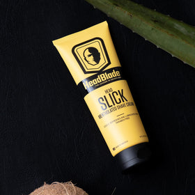 HeadBlade HeadSlick cruelty-free-label signals ethical shaving choices.