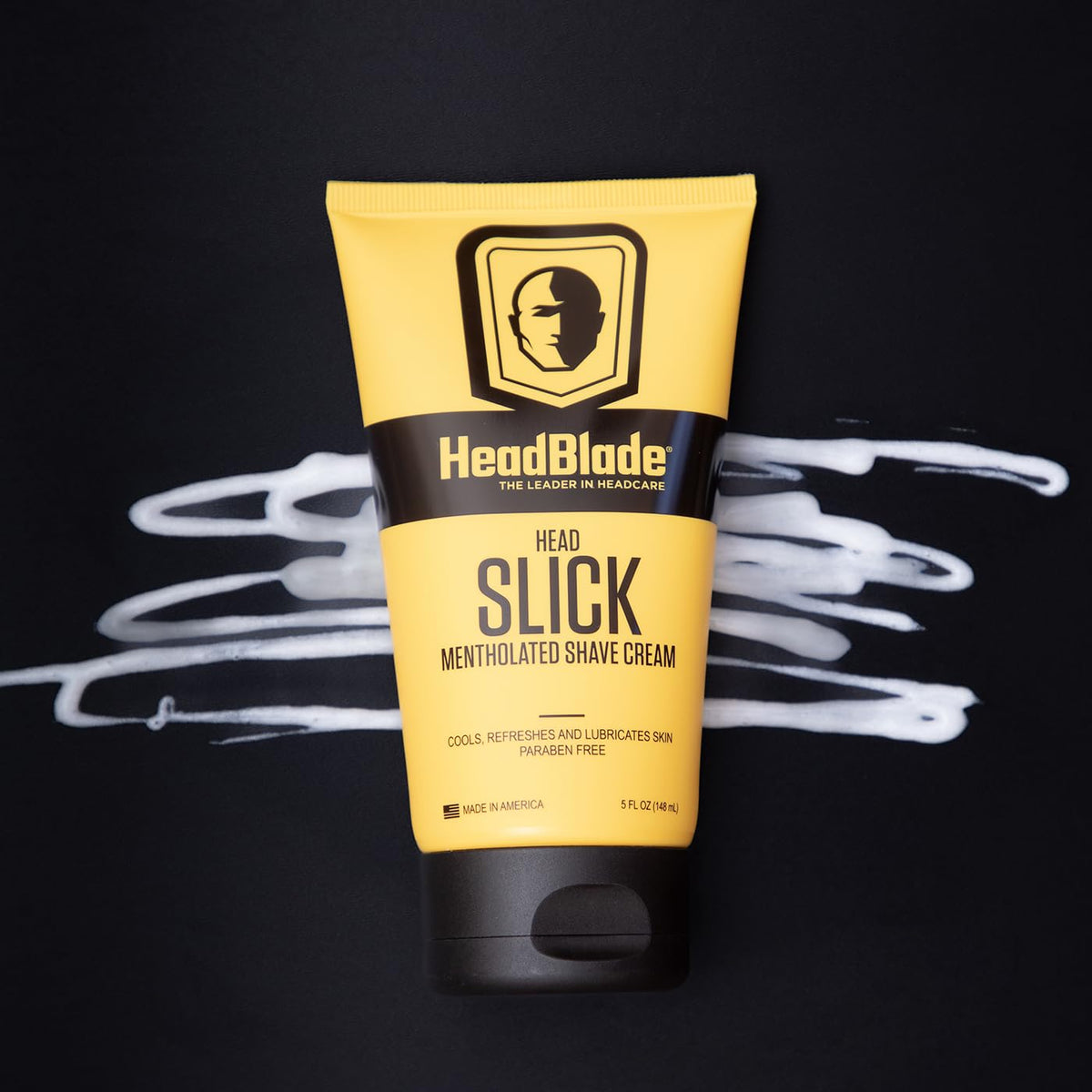 HeadBlade HeadSlick easy rinse removes cream after shaving