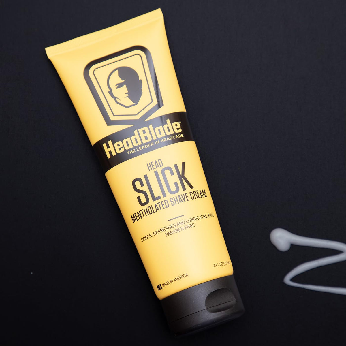 HeadBlade HeadSlick razor-glide supports a smooth head shave.