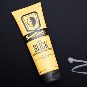 HeadBlade HeadSlick razor-glide supports a smooth head shave.
