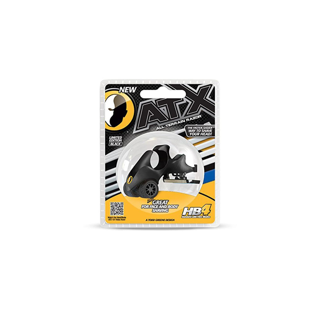 HeadBlade LE ATX black multiblade design delivers a close, efficient shave.