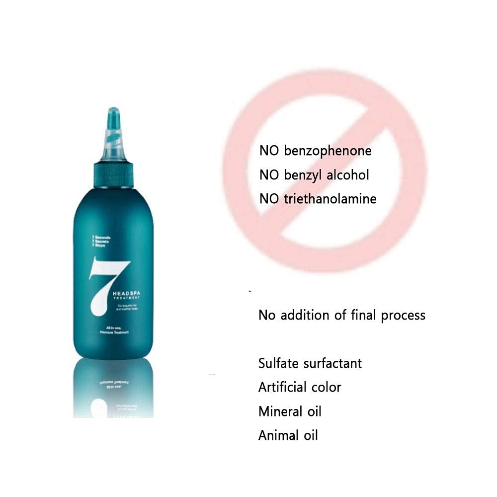 HeadSpa7 hand texture illustrates creamy, conditioning formula.