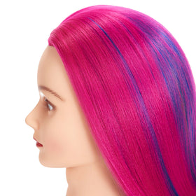 Headwinn high-temperature synthetic hair ready for styling practice.