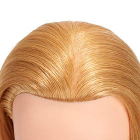 Headwinn Traininghead natural blonde back view showing full length.