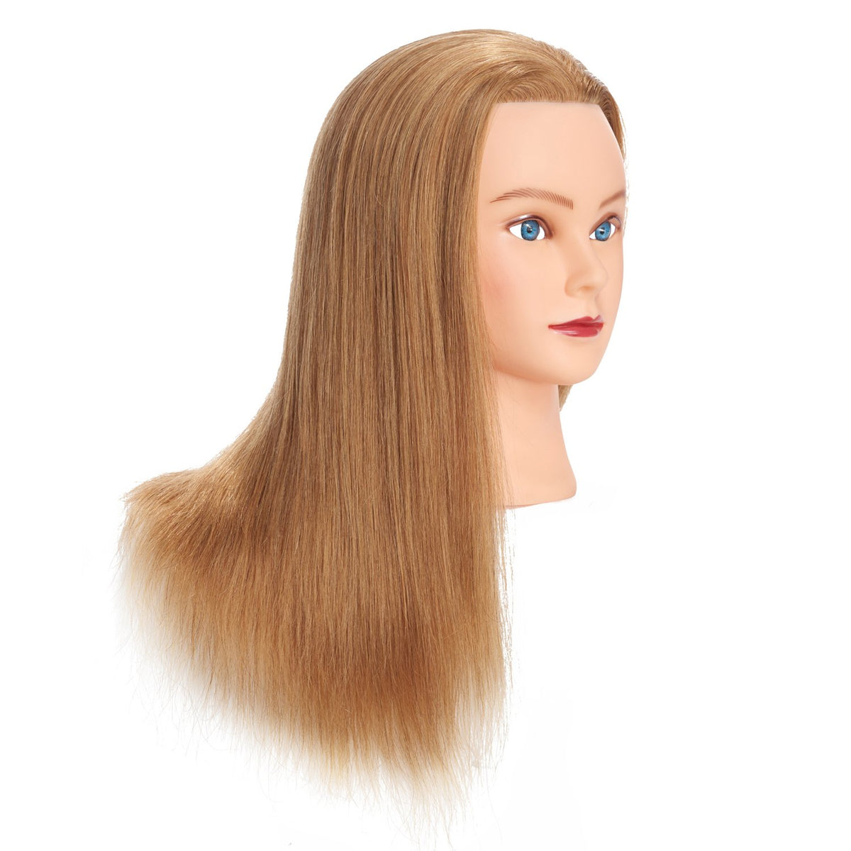 Headwinn Traininghead natural blonde side view for styling drills.