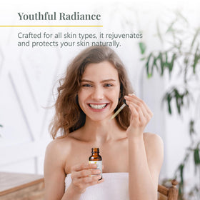 Health Priority Naturals Vitamin E oil used for hair care.