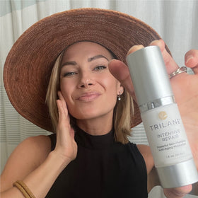 Smooth, hydrated skin after applying Trilane Intensive Repair