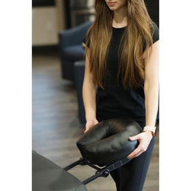 Healthy You 4.5-inch thick cushion supports face and neck during massage sessions