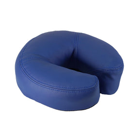 Healthy You luxury massage face cradle cushion blue close-up showing soft PU surface for client comfort
