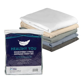 Healthy You Ocean flat sheet offers silky feel and easy laundering.