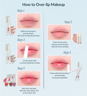 Heart Percent Dote On Mood Ambient light glow on lips.