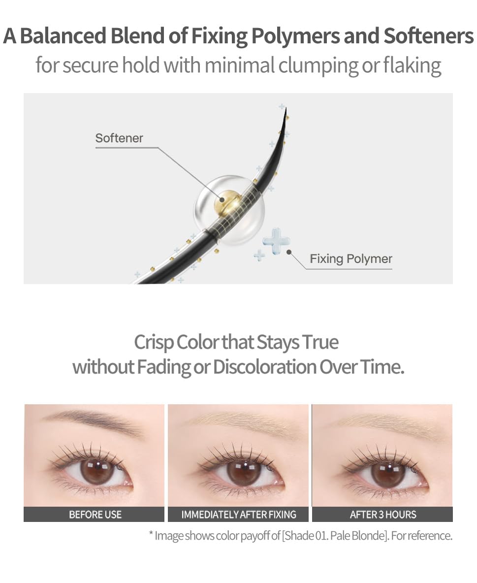 Ultra-fine brush of Heart Percent Browcara coats brows with precision.