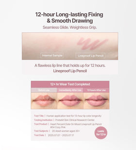 Heart Percent Dote On Mood creamy texture swatch for smooth glide.