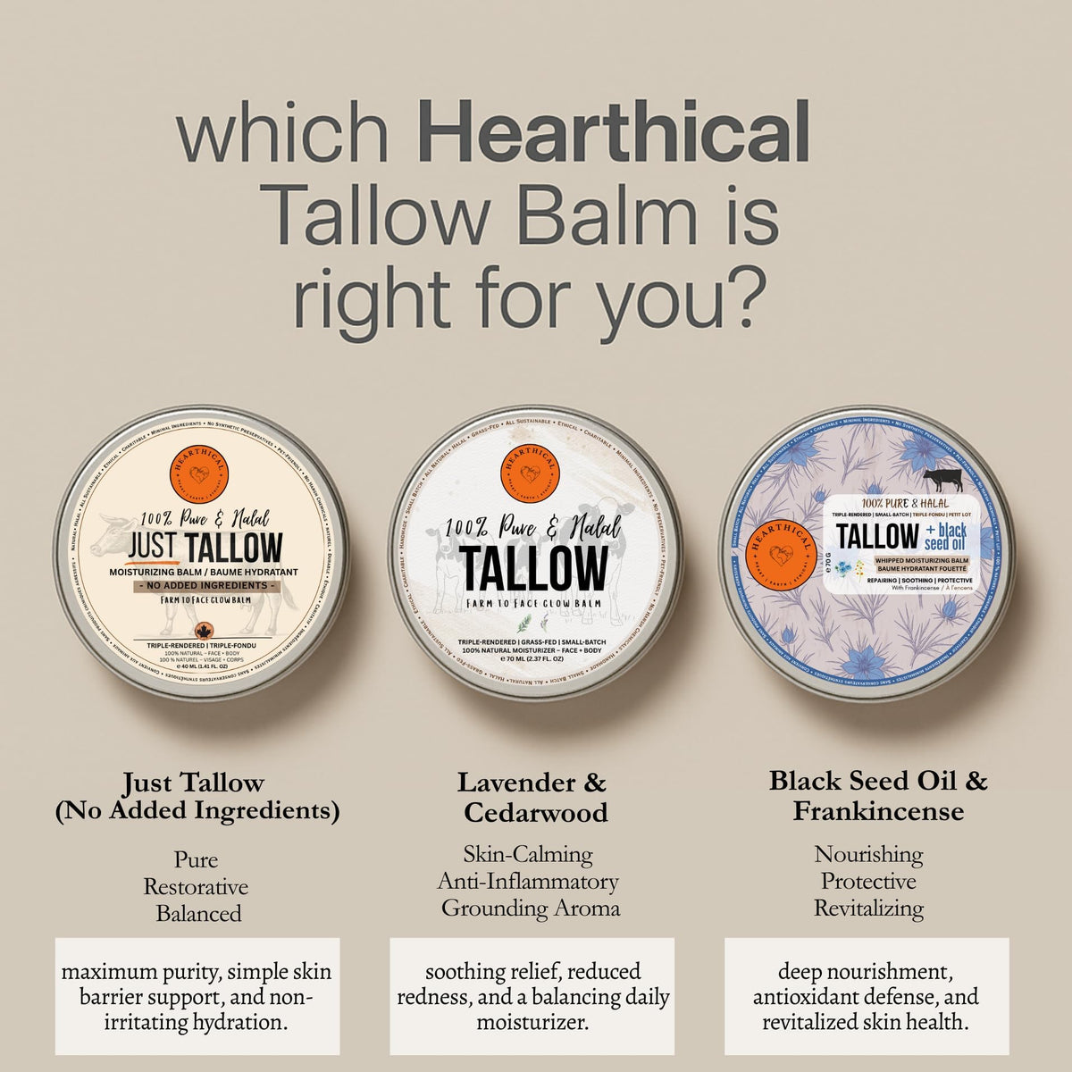 Hearthical baby-friendly gentle tallow cream for the family