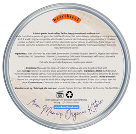Hearthical ethical Canadian sourcing label on beef tallow