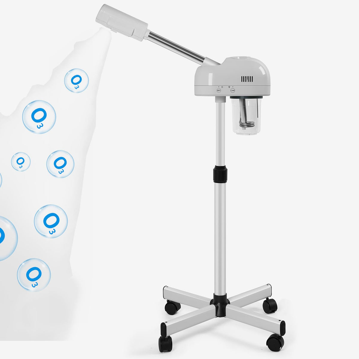 HeavenBird Stand Professional Ozone Facial Steamer front view for salon use