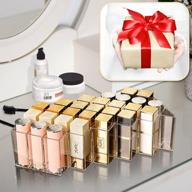 Hebaogugu easy-clean lipstick organizer, simple wipe-down after use.