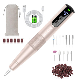 HEBECA cordless nail drill set for at-home manicures with salon-like precision.